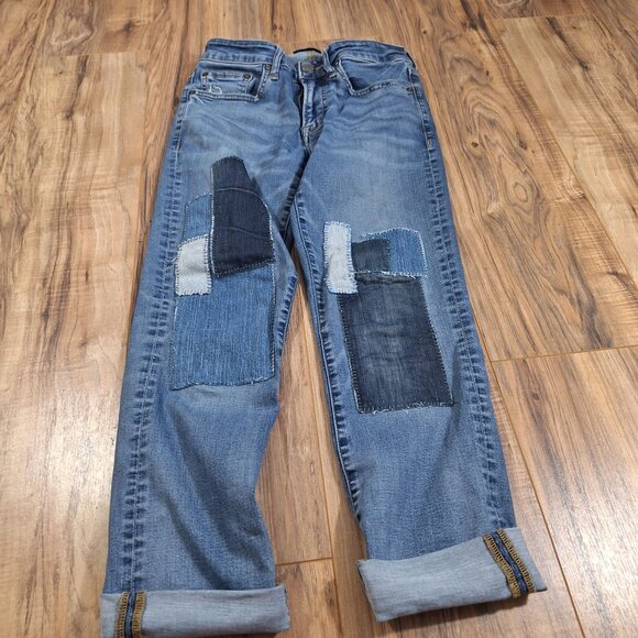 American Eagle next Level Flex patchwork jeans  28x28 - Picture 8 of 8